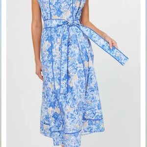 Current Air Blue and Cream Floral Dress